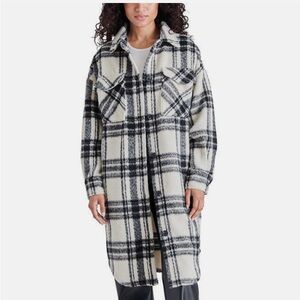 Steve MaddenLadies Long Shirt Jacket Oversized Fit Long Body
